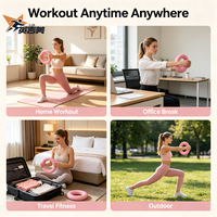 Ensemble d'haltères en silicone avec anneaux lestés et barre d'exercice – Équipement de musculation pour la salle de sport et le centre de fitness