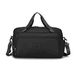 Casual Travel <b>Bag</b> Adjustable Crossbody Strap Embossed Leather Logo Dual Side Pockets Thick Webbing Handle Shoulder Storage <b>Bag</b> - Product Image 1