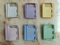 Coques Duo pour iPhone en silicone liquide véritable avec anneau magnétique, étui pliable avec protection intégrale de l'appareil photo, étanche et antichoc, estampage à chaud
