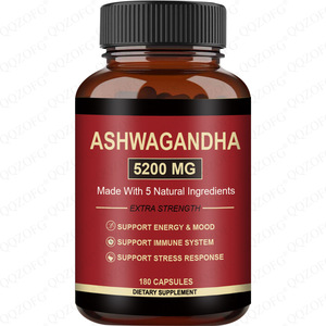 Cápsulas de Extracto Herbal de Ashwagandha Directamente de Fábrica Sudafricana (Cultivo Artificial) Éxito de Ventas en Amazon Planta de Berenjena Borracha - Product Image 1