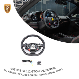<span class=keywords><strong>Volant</strong></span> en fibre de carbone sèche LED pour <span class=keywords><strong>Ferrari</strong></span> <span class=keywords><strong>458</strong></span> F8 488 812 GTC4 California T F12 FF, accessoires de véhicule - Product Image 5