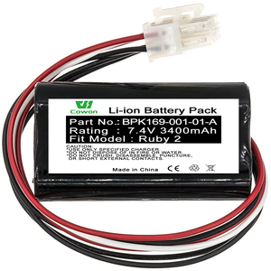 Cowon Wholesale 7.4V 3400mAh Baterai Lithium Ion Li-ion Pengganti BPK169-001-01-A Ruby 2 Ruby CI untuk Terminal POS Verifone - Product Image 2