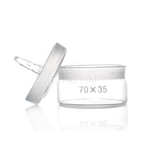 Cristalería <span class=keywords><strong>de</strong></span> cuarzo <span class=keywords><strong>de</strong></span> <span class=keywords><strong>laboratorio</strong></span> RONGTAI China 1302-1 50*30mm sellado <span class=keywords><strong>de</strong></span> vidrio vaso científico peso química botella <span class=keywords><strong>de</strong></span> pesaje - Product Image 2