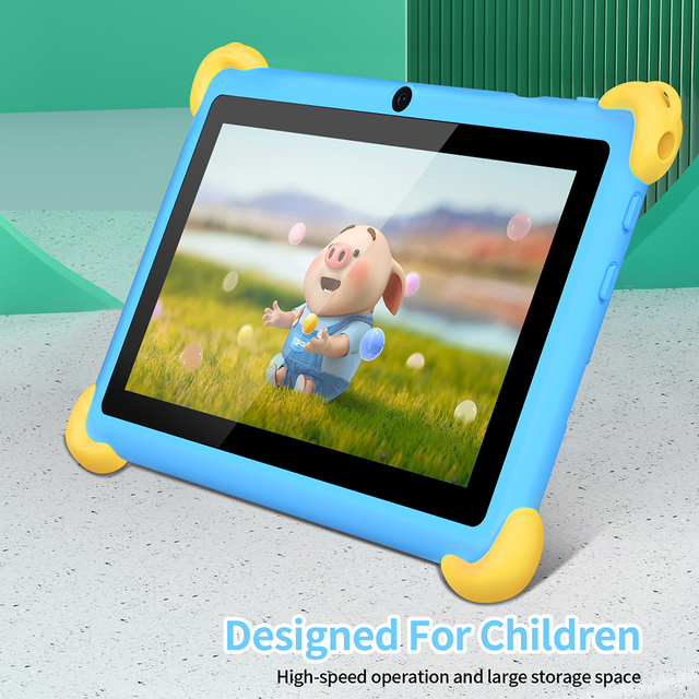 Wholesale Custom 7-Inch Kids Tablet 2GB RAM 1280x800 Resolution Quad Core Android 8 Educational Eye Protection Waterproof Wi-Fi