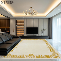 Tapis moelleux de grande surface pour salon, tapis fait main sur mesure, minimaliste, doux, insonorisant, imperméable, antidérapant, écologique, facile d'entretien