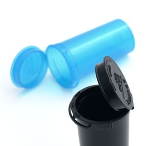 Frascos herméticos de plástico resistentes a los niños de 19 Dram hechos a medida, cilindro, contenedor de flores, embalaje, botellas Pop Top para tabletas, pastillas - Product Image 4