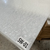 Feuille de plexiglas opaque brillante blanc nacré marbré 3 mm PMMA découpable au laser sur mesure Fabricant