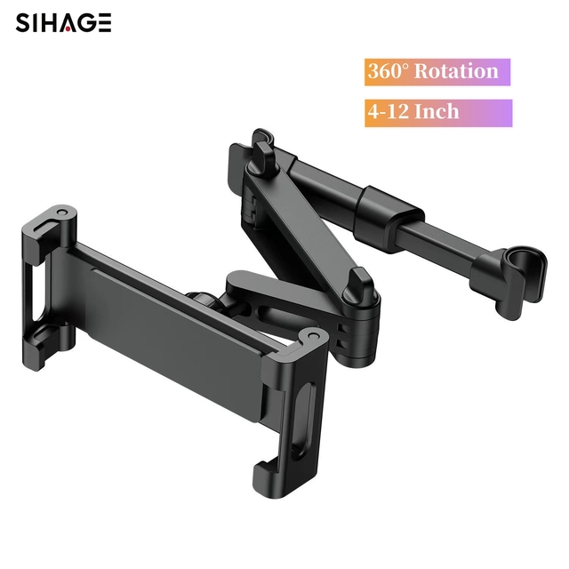 Adjustable 360 Rotation Car Tablet Holder Stretchable Plastic Stand for Tablets in Vehicles