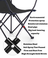 Chaise de camping pliable promotionnelle en polyester tissé de qualité supérieure, réglable, avec logo personnalisé AI-MICH