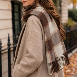 High Quality <b>Women</b> Solid Long Winter Scarf Soft Warm <b>Shawl</b> <b>Wrap</b> with Tassel Fringe Fashion Neck Accessory Polyester - Product Image 4