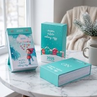 Calendrier de bureau mural personnalisé 2026, calendrier de table de 365 jours, calendrier de l'avent