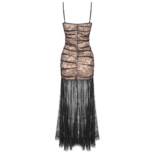 Slip <span class=keywords><strong>con</strong></span> scollo a cuore <span class=keywords><strong>lungo</strong></span> abito da sera senza maniche in <span class=keywords><strong>pizzo</strong></span> sirena donna abito da festa per banchetti di nozze <span class=keywords><strong>con</strong></span> <span class=keywords><strong>spacco</strong></span> alto - Product Image 5