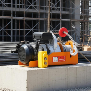 Polipasto Eléctrico Portátil Pequeño 220V SANTWELL, Grúa de Elevación Ligera con Base de Polea para Taller de Construcción - Product Image 5