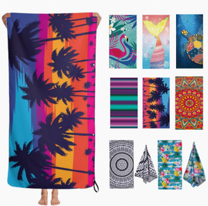 Telo Mare Estivo in Microfibra Colorato di Tendenza, Asciugatura Rapida e Altamente Assorbente, Design Moderno per Giovani, Viaggi in Spiaggia - Product Image 1