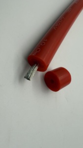 Câble haute tension 5kV <span class=keywords><strong>JGG</strong></span> 110 unipolaire noir gainé de caoutchouc silicone résistant aux hautes températures, à la corrosion et à l'eau - Product Image 4