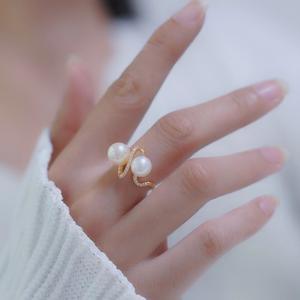 แหวนเงินแท้ S925 อุปกรณ์เสริมสำหรับทำเครื่องประดับมุก DIY พร้อมที่ใส่ลูกปัดขนาด 5-6 มม. รุ่นสี่กรงเล็บ สำหรับต่างหูเพชร 1645 - Product Image 4