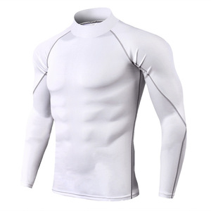 Compression T-shirt 180 Grams Knitted Formal <b>Long</b> <b>Sleeve</b> Quick Drying Basketball Running Training Clothes <b>Base</b> <b>Layer</b> Men GYM - Product Image 5
