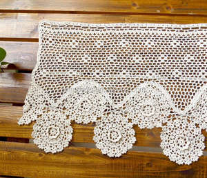 Curtain produksi cepat pabrik dengan MOQ rendah disesuaikan 100% katun dan kelambu rajutan tangan - Product Image 5