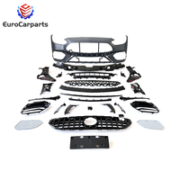 Nouvelle calandre de pare-chocs avant en matériau PP W206 C63 pour Mercedes-Benz C200/C300/C400 Kit de mise à niveau - Haute qualité 100% compatible