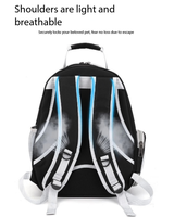 Sac à dos de transport pour chat portable, étanche, à coque rigide, en PC transparent, avec fenêtre bulle, pour l'extérieur