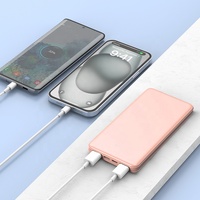 Batterie externe portable haute performance à double sortie USB, rose, verte, noire, blanche, pour téléphone portable, 10000 mAh