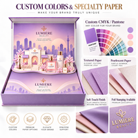 Boîte cadeau cosmétique 3D personnalisée, emballage rigide avec affichage artistique en papier pour parfum, maquillage, soins de la peau, beauté