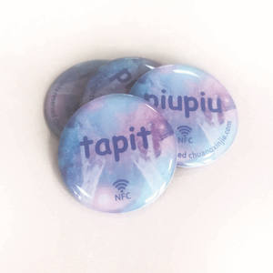 Etiqueta de identificación para mascotas NFC Logotipo personalizado/Collar de perro de tamaño Etiqueta RFID antipérdida para mascotas con URL de código QR único - Product Image 4