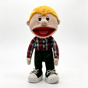 Marioneta de mano personalizada, marioneta de niño con boca móvil, marioneta de peluche, marioneta de niño ventrilugador - Product Image 3