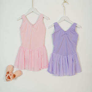 เดรสกำจัดบัลเล่ต์ผ้าชีฟองมีเชือกรูดแฟชั่นสำหรับเด็กผู้หญิง - Product Image 2