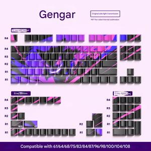 Cá tính gen-gar Keycaps Side mờ PBT thăng hoa Cherry prrofile cho 68/75/84/87/96/104 Bàn phím cơ khí - Product Image 5