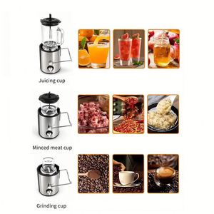 Extracteur de Jus Professionnel Électrique 4-en-1 à Pression à Froid 600W pour Fruits, Blender Portable pour Oranges et Citrons, Presseur Lent - Product Image 2