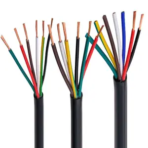 Câble électrique flexible en cuivre de 0.75MM, prix de gros, haute qualité, multi-core RVV