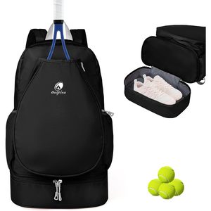 Sac à dos de tennis Outplea pour deux raquettes de 27 pouces avec compartiment pour chaussures mouillées, sac de sport pour la gym - Product Image 1