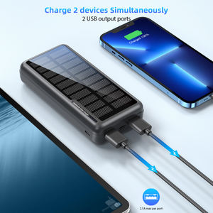 Портативное зарядное устройство OTHC 818P на 10000 мАч с солнечной батареей, литий-полимерное, высокой емкости, для экстренной зарядки мобильных телефонов на открытом воздухе, с быстрым креплением - Product Image 4