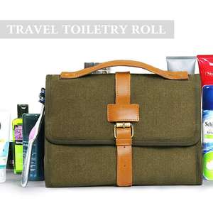 Bolsa de Cosméticos Plegable Ecológica con Asa Suave de Cuero Vegano de Gran Capacidad y Diseño Moderno Personalizado - Product Image 2