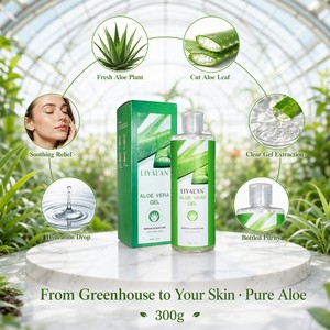 Gel di Aloe Vera Rinfrescante e Lenitivo, Idratante per Viso e Corpo, Cura Dopo-Sole, Calmante per la Pelle, 300g, Naturale, OEM Personalizzato - Product Image 4