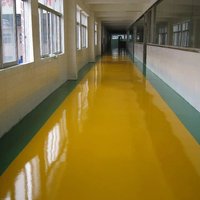 Revêtement de sol en époxy haute résistance, adapté aux garages, aux centres logistiques et aux supermarchés, résistant aux acides et aux alcalis