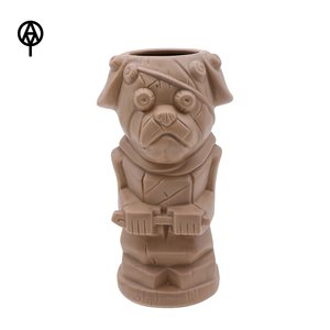 Wholesale Premium OEM Custom Ceramic <strong>Pug</strong> Tiki <strong>Mug</strong> 3D Vintage Stoneware Capacity for Business Gifts &amp; Tiki Bars Collectors - Product Image 5