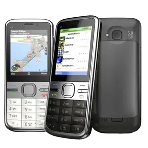 Per C5-00 3G cellulare RM-645 2.2 "5MP fotocamera Symbian OS FM radio C5 semplici telefoni cellulari