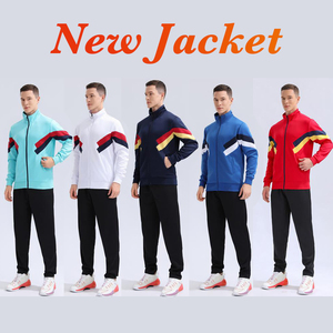 Logo personnalisé Hommes Printemps Saison Sportswear Formation Jogging Costume Respirant Deux Pièces Ensemble Marque Blanc Uni - Product Image 5