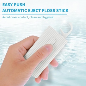 Portable Dental Floss Case Automatic Dental Floss Pick Organizer Case Travel Flosser Dispenser Storage Case with 10 Floss Picks - Product Image 4