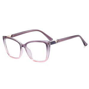 MS 97748 donna TR90 grandi occhiali da vista elegante filtro classico luce blu disponibile nero blu chiaro rosso trasparente rosa - Product Image 5