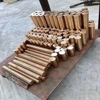 Tige de barre ronde en laiton massif de 12 pouces durable pour l'usinage industriel CNC soudage travail des métaux