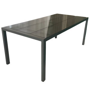 Khung nhôm công nghiệp Bàn cà phê NGOÀI TRỜI 3 phần kính cường lực hàng đầu thiết kế hiện đại bền xây dựng Bảo hành 1 năm - Product Image 4