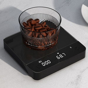 เครื่องชั่งกาแฟดิจิตอลอัตโนมัติแบบพกพาขนาดเล็ก ความแม่นยำ 2 กก./0.1 กรัม พร้อมฟังก์ชั่นตั้งเวลา สำหรับใช้ในบ้าน สำนักงาน และครัว - Product Image 2