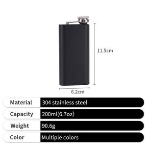 ขวดเหล้าทรงสี่เหลี่ยมเล็ก พกพาสะดวก ทำจากสแตนเลส เหมาะสำหรับการเดินทาง - Product Image 5