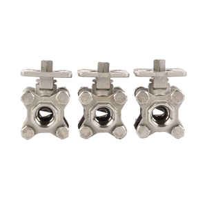 3-mảnh chủ đề kết nối V cổng Thiết bị truyền động điện van bi xử lý nước dòng chảy Wafer cạnh tranh kiểm soát dòng chảy OEM - Product Image 2