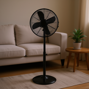 Ventilador de Pedestal Oscilante de 16 Pulgadas con 3 Velocidades, Altura Ajustable, Construcción de Plástico, Ventilador de Refrigeración de Aire para el Hogar - Product Image 2