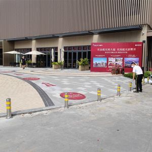 304 poteau droit en acier inoxydable bornes de <span class=keywords><strong>stationnement</strong></span> extérieures amovibles lumière de Protection IP10 réfléchissante de qualité ingénieur pour la route - Product Image 6