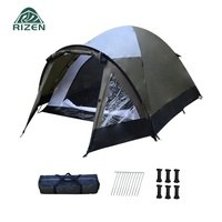 Tente de camping pliable monocouche imperméable portable pour l'extérieur, sur mesure, 4 saisons, une chambre, modèle Trigone